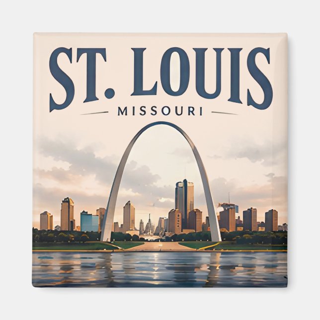 Imã Horizonte de St. Louis Gateway (Frente)