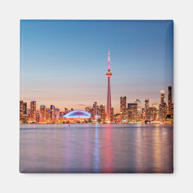 Imã Horizonte de Toronto ao Pôr do Sol (Frente)