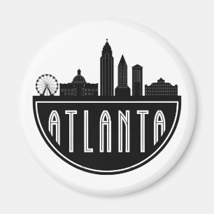Imã Horizonte Estilizado de Atlanta Geórgia Moderna