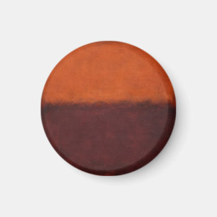Imã Horizonte Laranja Queimado Abstrato