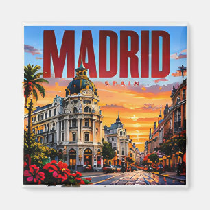 Imã 🌞 Horizonte Moderno de Madrid Estilo de Cidade 🌞