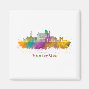 Imã horizonte montevideo acuarela