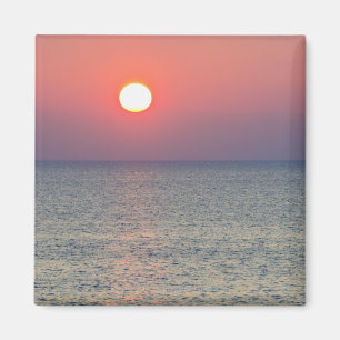 Imã Horizonte no por do sol, Mar Egeu, Turquia