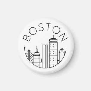 Imã Horizonte urbano da cidade de Boston, horizonte de