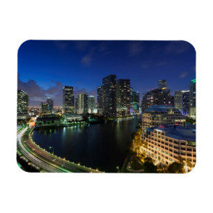 Ímã Horizonte urbano elevado de Brickell Key