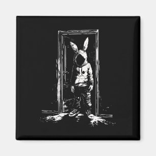 Imã Horror Bunny Mask Man Rabbit Alt Gótico Slasher Cr