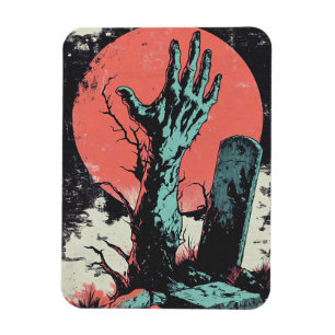 Ímã Horror Comic Zombie Graveyard