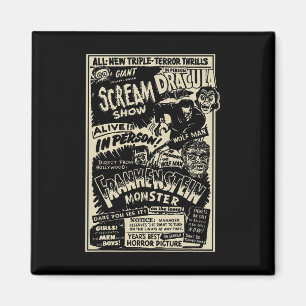 Imã Horror Movie Monster Mummy Dracula Werewolf Franke