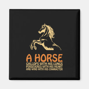 Imã Horse Art A Horse Gallops