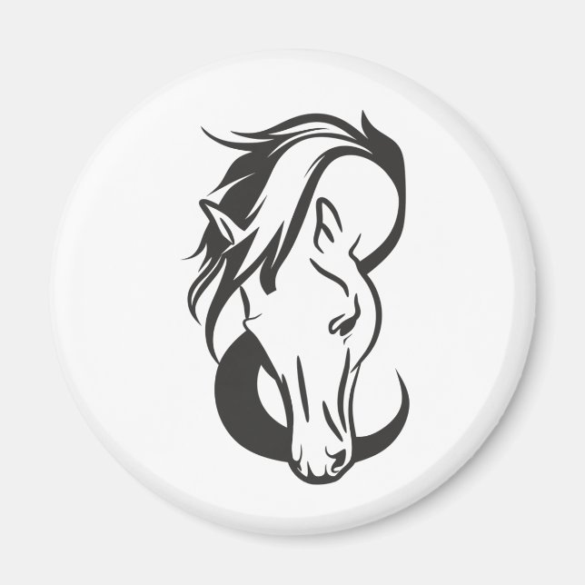 Imã Horse portrait, (Frente)