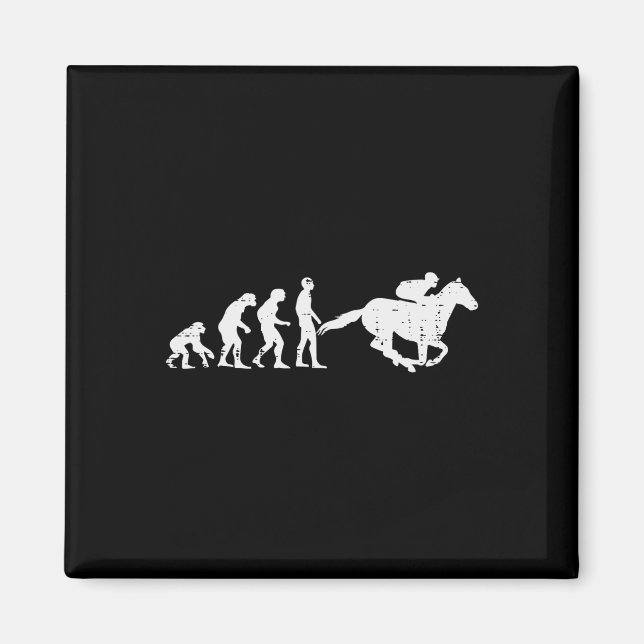Imã Horse Riding Evolution Funny Horseback Racing Eque (Frente)