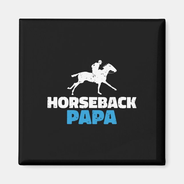 Imã Horseback Papa Horse Andando (Frente)