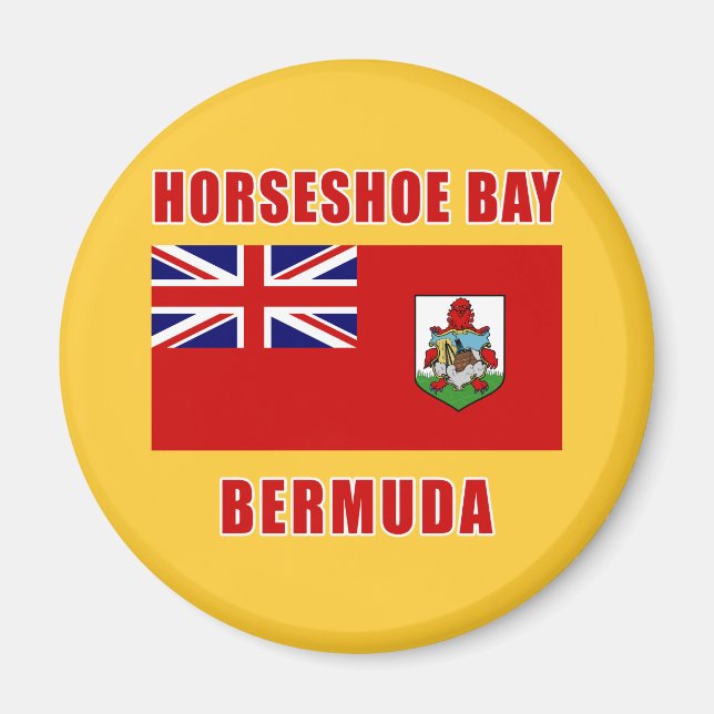 Imã HORSESHOE BAY Bermuda Camisetas, presentes (Frente)