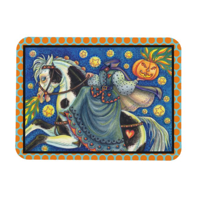 ÍMÃ HORSEWOMAN HALLOWEEN MAGNET SEM CABEÇA SEM CABEÇA (Horizontal)