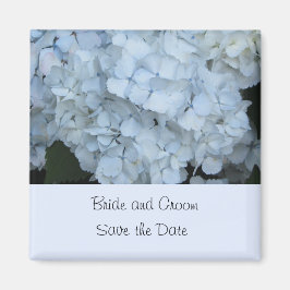 Imã Hortênsia Azul Claro Save the Date