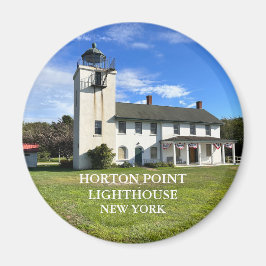 Imã Horton Point Lighthouse, New York Round Magnet