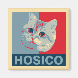 Imã Hosico - Ilustração Azul Vermelho