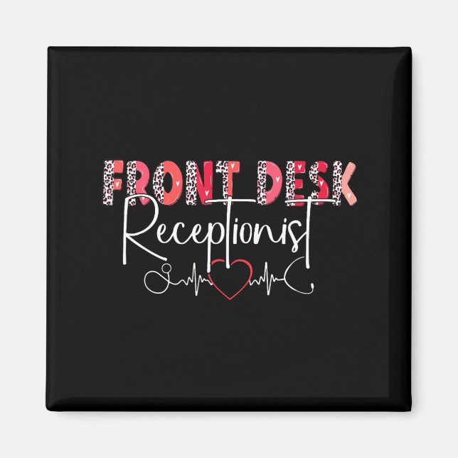 Imã Hostal Receptionist Office Valentine Nursing Tee W (Frente)