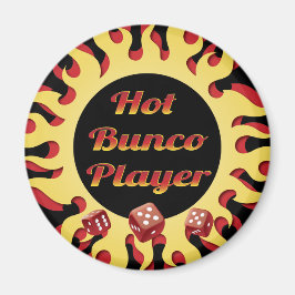 Imã hot bunco player com dados vermelhos