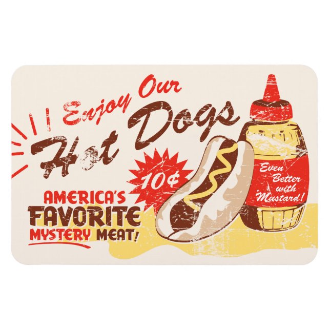 Ímã Hot Dog Premium Magnet (Horizontal)