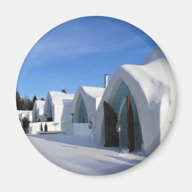 Imã Hotel de Glace, Quebec, Canadá (Frente)