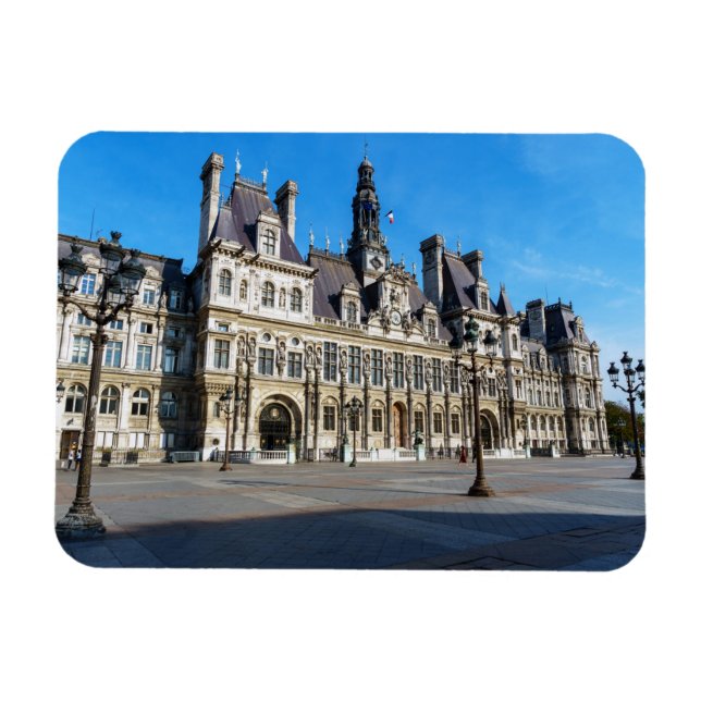 Ímã Hotel de Ville. Câmara Municipal de Paris - França (Horizontal)