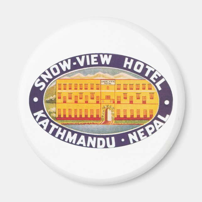 Imã Hotel Kathmandu Nepal para a Vista de Neve (Frente)
