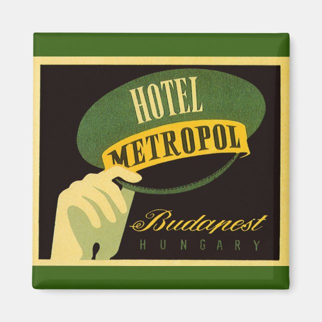 Imã Hotel Metropol Budapest Hungria Bellhop Hat (Frente)