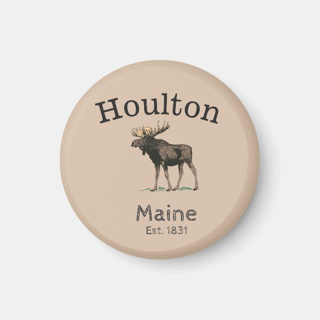 Imã Houlton Maine Moose (Frente)