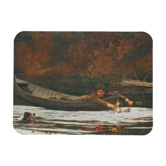 Ímã Hound and Hunter, 1892 (óleo na canvas) (Horizontal)