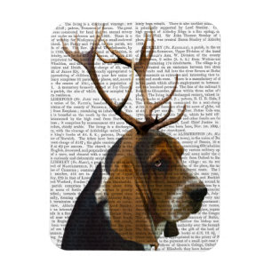 Ímã Hound e Antlers Basset