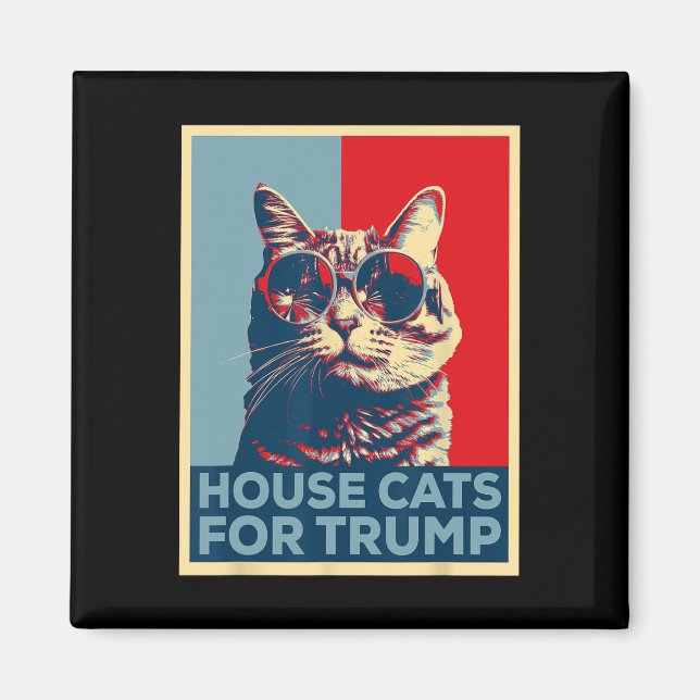 Imã House Cats For Trump 2024 (Frente)