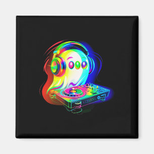 Imã House Music Ghost Dj Illusion Óptica Edm Hallowee