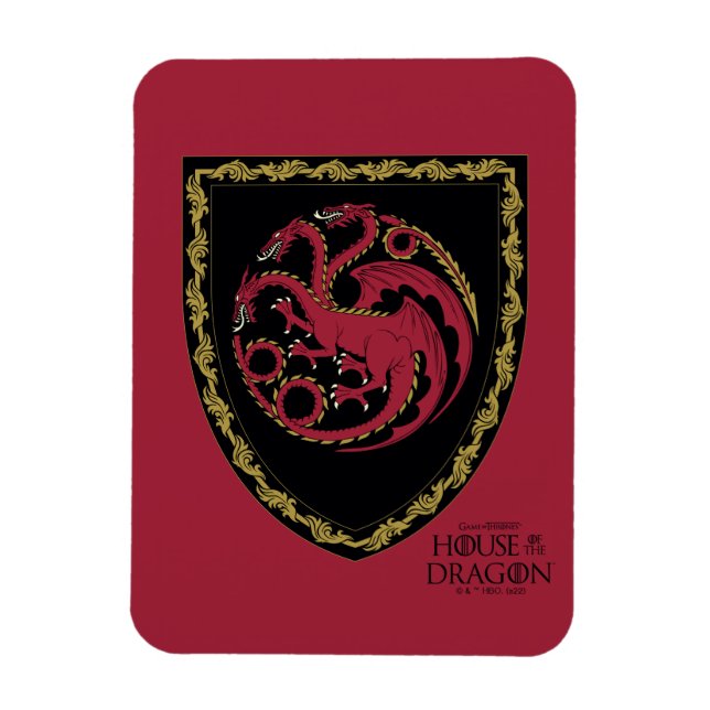 Ímã HOUSE OF THE DRAGON | House Targaryen Crest (Vertical)
