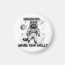 Houston. Que diabos? Raccoon Adorável