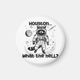 Imã Houston. Que diabos? Raccoon Adorável