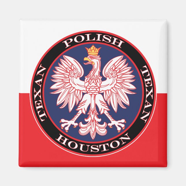 Imã Houston Round Polonês Texan (Frente)