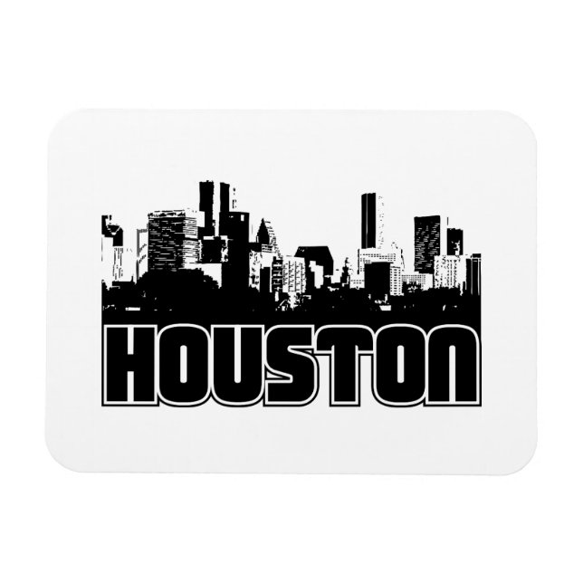 Ímã Houston Skyline (Horizontal)