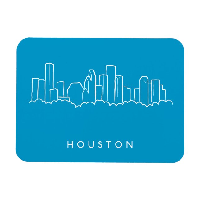 Ímã Houston Skyline (Horizontal)