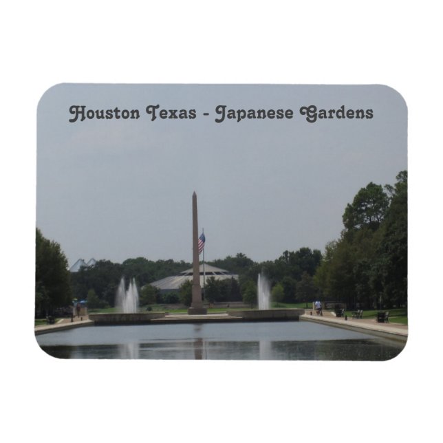 Ímã Houston Texas - Jardins Japoneses - Foto Flexível (Horizontal)
