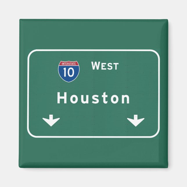 Imã Houston Texas tx Interstate Highway Road : (Frente)