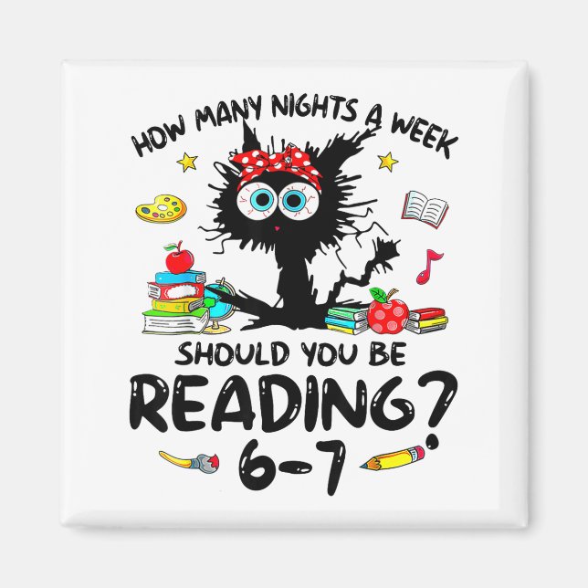 Imã How Many Nights A Week Should You Be Reading 6–7 T (Frente)