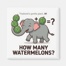 Imã How Many Watermelons? Elephant Math Game