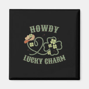 Imã Howdy Lucky Charm Rua Ocidental Patrick Day Shamro