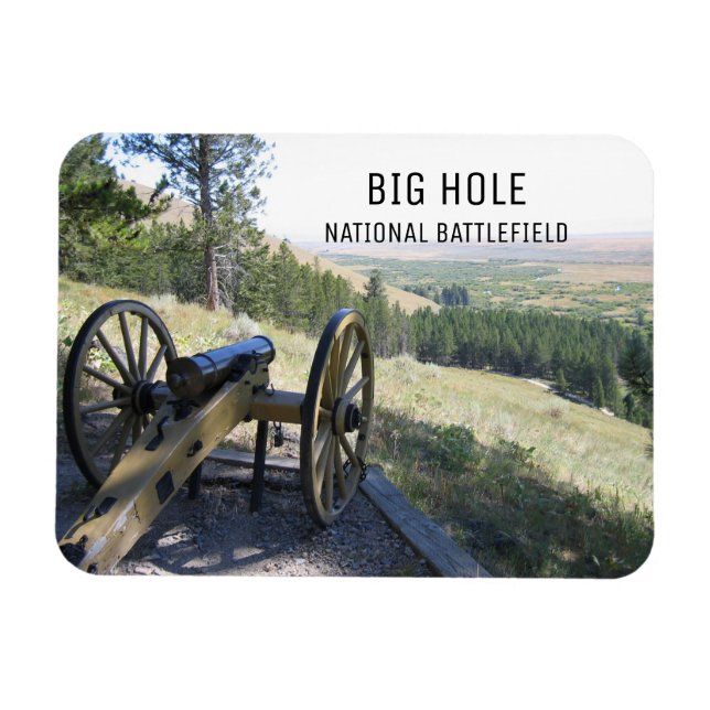 Ímã Howitzer Cannon, Big Hole National Battlefield, MT (Horizontal)