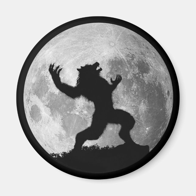 Imã Howling Mad Werewolf Magnet (Frente)
