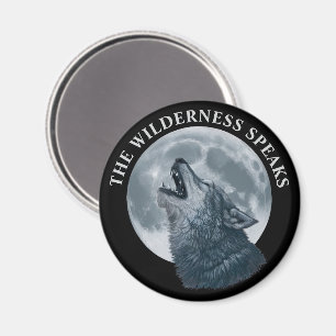 Imã Howling Wolf and Moon