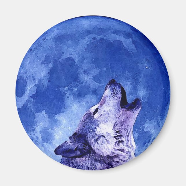Imã Howling Wolf na Lua (Frente)