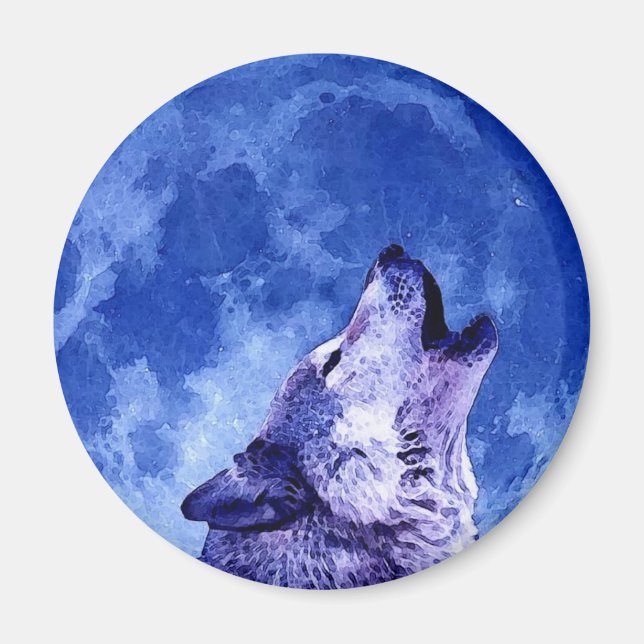 Imã Howling Wolf na Lua (Frente)