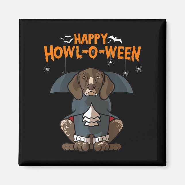 Imã Howloween Cachorro Pointer Alemão de Pelo Curto Ha (Frente)
